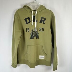 DLR 1955 Disney Hoodie Unisex Adult S Green Long Sleeve Disney Castle Resortwear